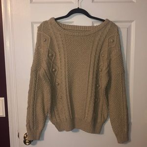 Oversized crew neck sweater